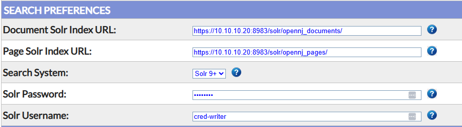 Setting the Solr Username/Password in the SobekCM system